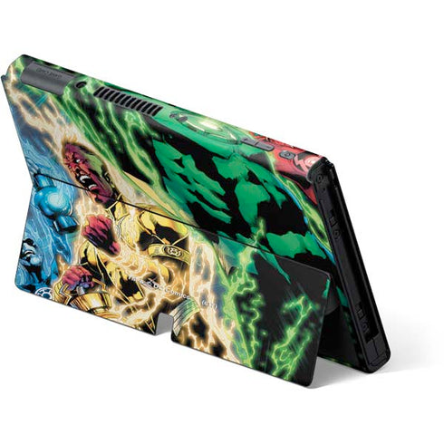 DC Comics Green Lantern Blackest Night Art work by Ivan Reis Nintendo Switch OLED (2021) Skin